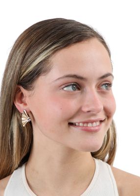 Imagen 2 del producto Aros Pegado Fan Dorado Humana