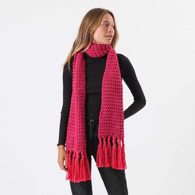 Imagen 2 del producto Bufanda Flecos Rojo i-D