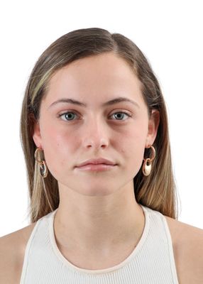 Imagen 2 del producto Aros Argolla Mol Dorado Humana