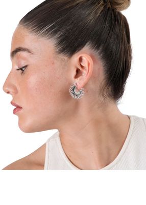 Imagen 2 del producto Argollas Cecilia Plateado ID