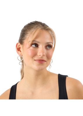 Imagen 2 del producto Aros Mediano Metal Power 14 Plateado i-D