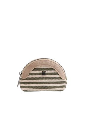 Monedero Helia Canvas Lineas Verde Humana