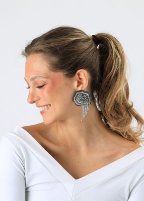 Imagen 2 del producto Aros Largos Rose Dorado Humana