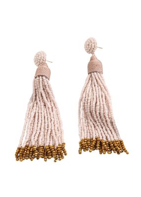 Aros Fiesta Flecos Rosado Humana