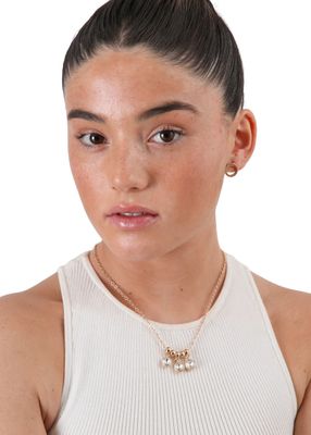 Imagen 2 del producto Set de aros y collar Minza Dorado ID