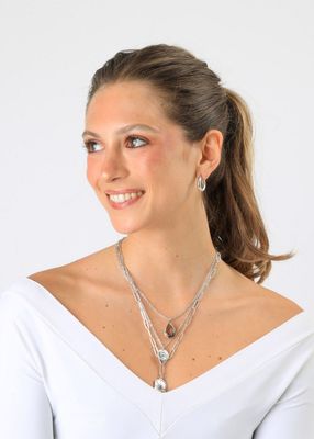 Imagen 2 del producto Collar Corto Mael Plateado Humana