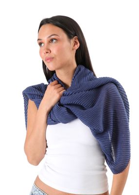 Imagen 2 del producto Pañuelo Liso Turin Plisado Azul Id