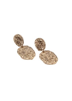 Aros Mediano Troa Dorado Humana