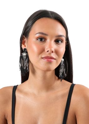 Imagen 2 del producto Aros Largo Soma Negro Humana