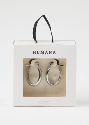 Imagen 2 del producto Aros Argollas Jude Silver Humana