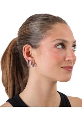 Imagen 2 del producto Set de 4 argollas Celestia Plateado ID