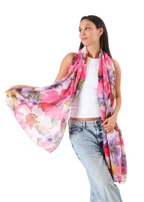 Imagen 2 del producto Pañuelo Estampado Avila Floral Fucsia Id