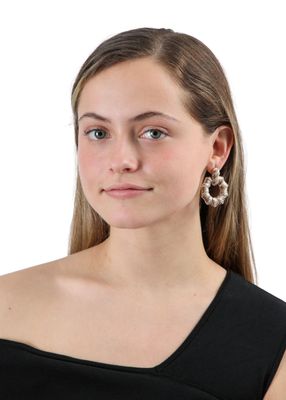 Imagen 2 del producto Aros Mediano Christams Dorado Fiesta Humana