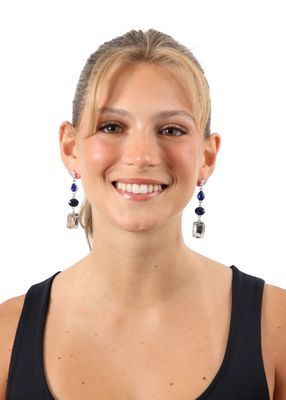 Imagen 2 del producto Aros Largo Rose Plateado Humana