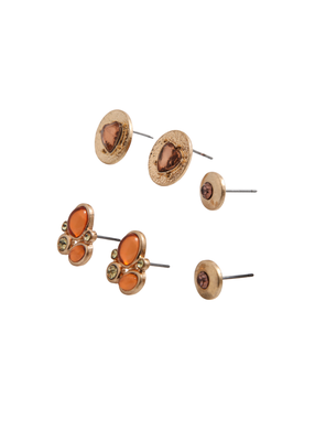 Aros Set Nora Dorado Humana