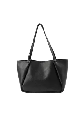 Cartera Tote Elena Ecocuero negro Humana