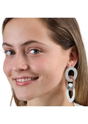 Imagen 2 del producto Aros Largo Infinite Plateado Humana