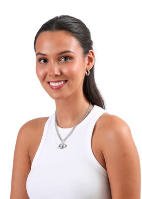 Imagen 2 del producto Set Collar y Aros Trio Plateado Humana