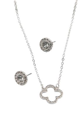 Set de aros y collar Alessa Plateado ID