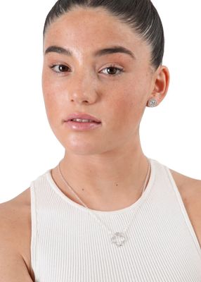 Imagen 2 del producto Set de aros y collar Alessa Plateado ID