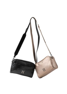 Imagen 2 del producto Cartera Bandolera Betsy Ecocuero Bronce Humana