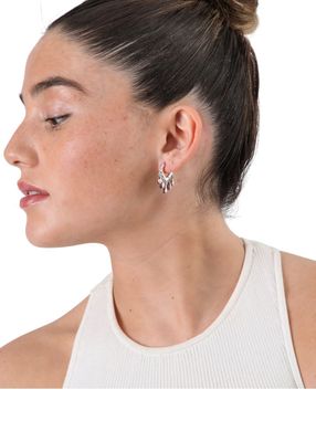 Imagen 2 del producto Argollas Georgina Plateado ID