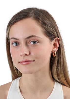 Imagen 2 del producto Aros Argolla Worn Dorado Humana