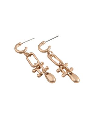 Imagen 1 del producto Aros Argolla Fig Dorado Humana