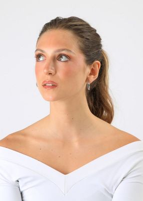 Imagen 1 del producto Aros Argollas Elia Plateado Humana