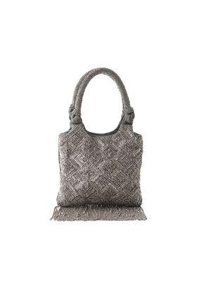 Imagen 1 del producto Cartera De Fiesta Bordado Flor Gris Humana