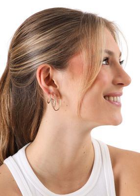 Imagen 2 del producto Set De Tres Aros Argolla Milo Dorado Id