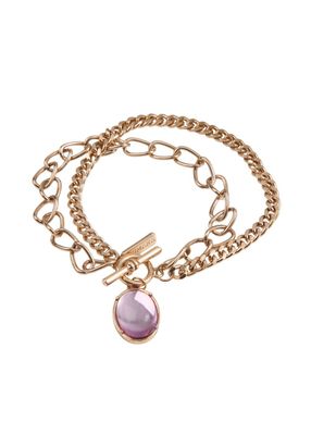 Pulsera Blanda Viol Dorado Humana