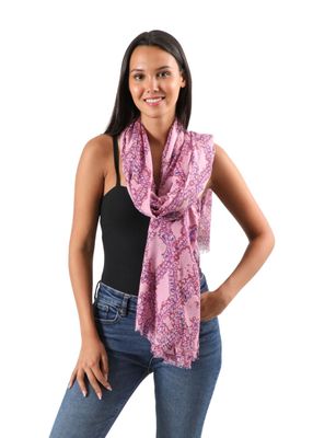 Imagen 2 del producto Pañuelo Estampado Gerbera Rosado I-D