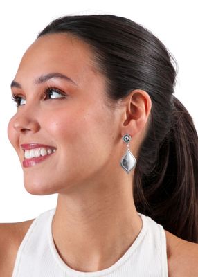 Imagen 2 del producto Aros Mediano Espiga Plateado Humana