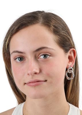 Imagen 2 del producto Aros Mediano Annie Plateado Humana