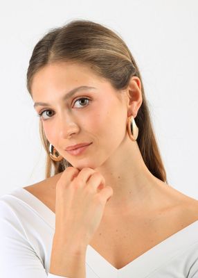 Imagen 2 del producto Aros Argollas Wera Dorado I-D