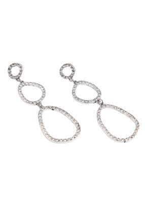 Imagen 1 del producto Aros Largo Figuras Plateado Humana