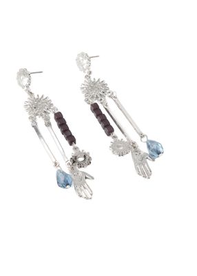 Aros Largo Tammy Plateado Humana