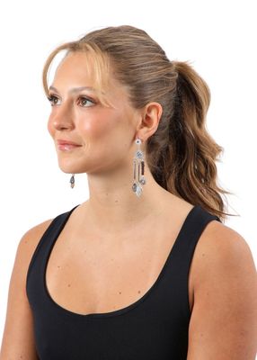 Imagen 2 del producto Aros Largo Tammy Plateado Humana