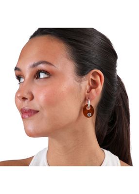 Imagen 2 del producto Aros Argolla Turtle Plateado Humana