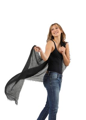 Imagen 2 del producto Pañuelo Liso Ipa Negro I-D