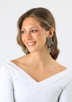 Imagen 2 del producto Aros Largos Star Dorado Humana