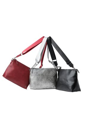 Imagen 2 del producto Cartera Bandolera Berta Ecocuero Burdeo Humana