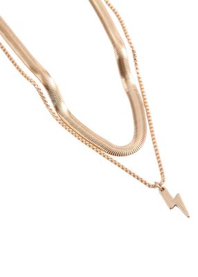 Collar Corto Lighning Dorado Humana