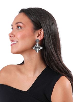 Imagen 2 del producto Aros Mediano Plateado Humana