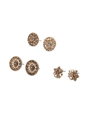 Imagen 1 del producto Set de 3 aros Sarah Dorado ID