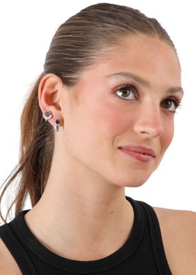 Imagen 2 del producto Set de 3 aros Joaqui Plateado ID