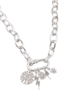 Collar Corto Mosquetón Plateado Humana