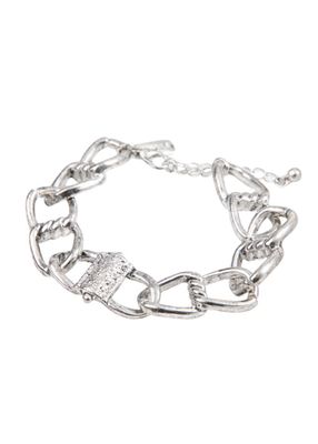 Pulsera Eslabón Plateado Humana