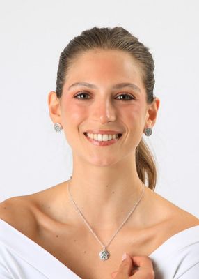 Imagen 2 del producto Set De Collar Rocio Plateado Humana